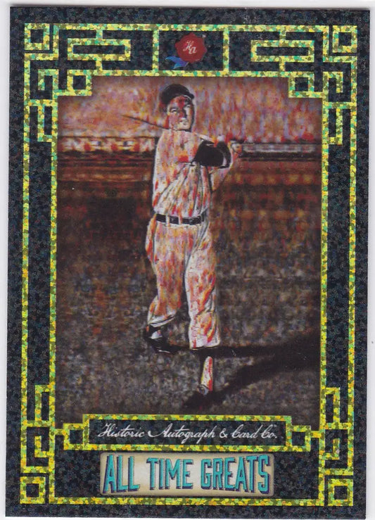 Baseball player in vintage uniform on 2024 Historic Autographs Detroit Tigers trading card