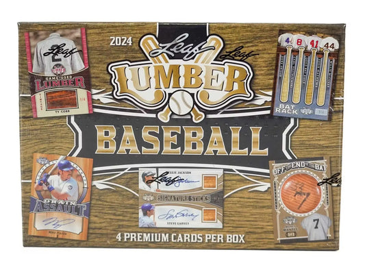 2024 Leaf Lumber Baseball Hobby Box showcasing premium wood element cards