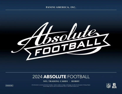 White Absolute Football logo with banner on dark background for 2024 Panini Hobby Box