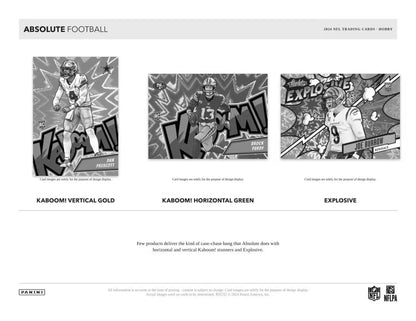 Comic book style sports illustrations of football players showcasing rookie premiere materials