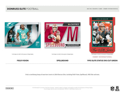 Preview of three Donruss Elite football trading cards from the 200-card base set