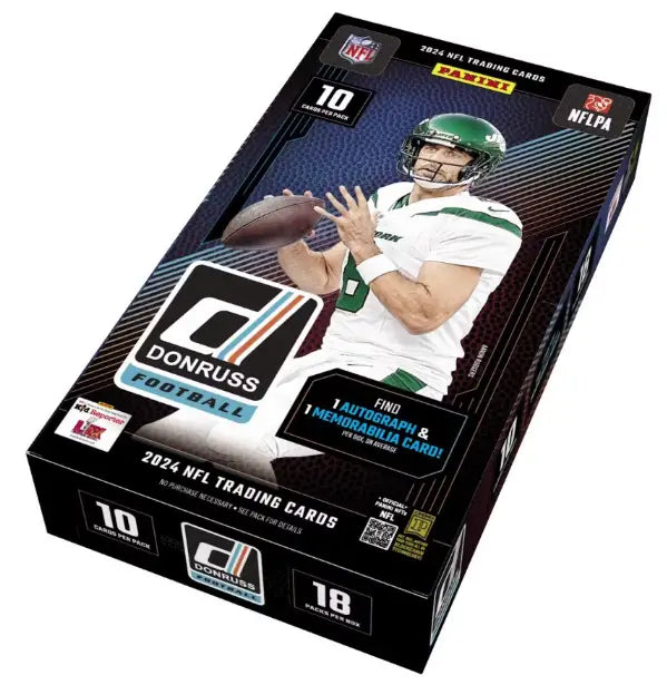 2024 Panini Donruss Football Hobby Box featuring Rated Rookies and trading cards