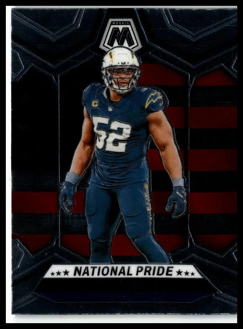 Khalil Mack Los Angeles Chargers 2024 Panini Mosaic #269 Football Trading Card