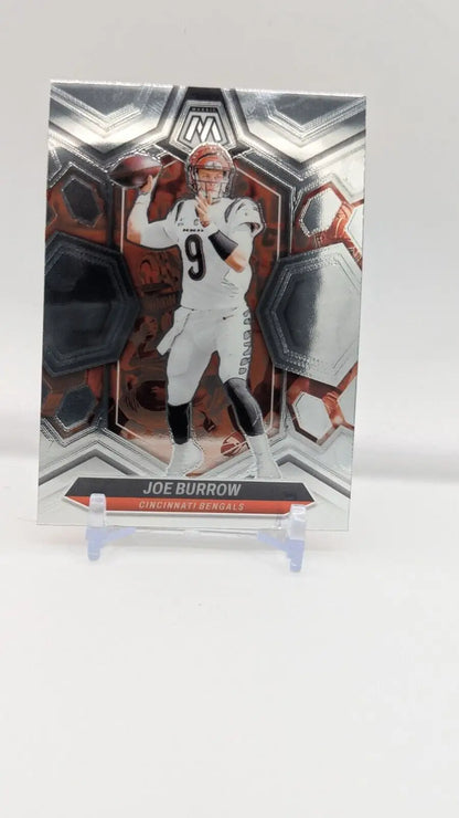 Joe Burrow football card from 2024 Panini Mosaic for Cincinnati Bengals collectors