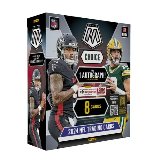 2024 Panini Mosaic Choice Football Hobby Box with Raiders and Packers players on packaging