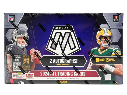 2024 Panini Mosaic Football Hobby Box showcases players and promises 2 autographs per box