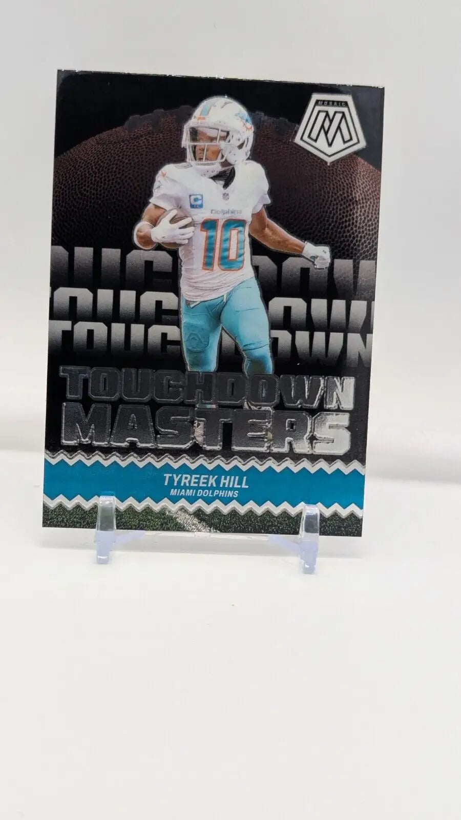 Tyreek Hill 2024 Panini Mosaic Touchdown Masters football card Miami Dolphins