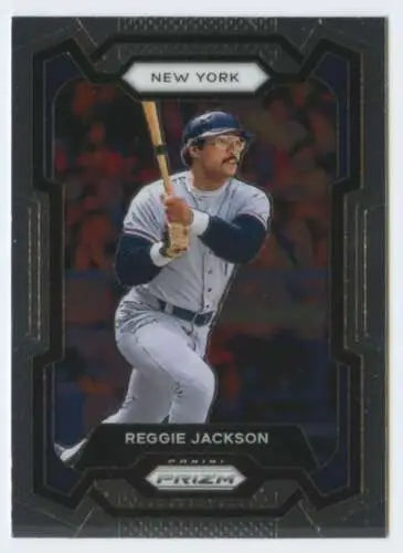 2024 Panini Prizm #120 Reggie Jackson baseball card with original gloss from Yankees