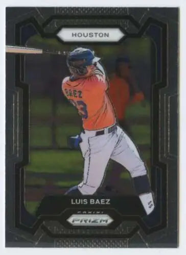 2024 Panini Prizm #149 Luis Baez baseball card featuring original gloss for Astros fans