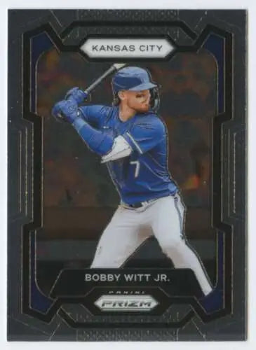 Bobby Witt Jr. baseball card from 2024 Panini Prizm with original gloss finish