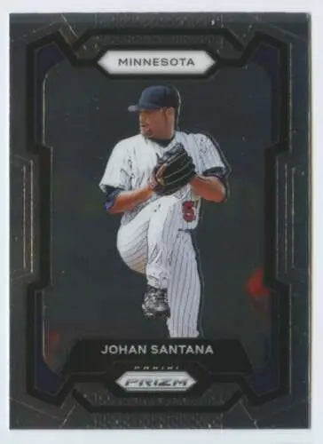 Johan Santana baseball card from 2024 Panini Prizm with original gloss and NM-MT grade