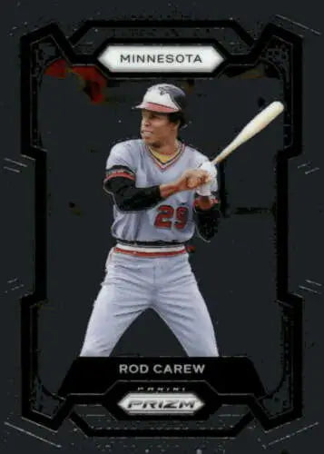 2024 Panini Prizm Rod Carew Baseball Card with Original Gloss Twins ID 76294