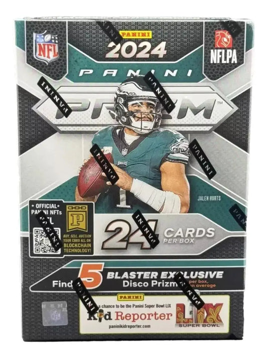 2024 Panini Prizm Football Blaster Box featuring exciting Color Blast trading cards