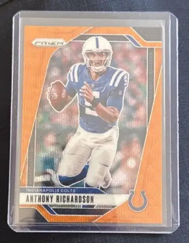 Anthony Richardson Indianapolis Colts Panini Prizm NFL Orange Wave football card 50/60