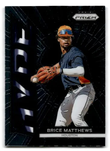 Brice Matthews baseball card from 2024 Panini Prizm Hype featuring original gloss design