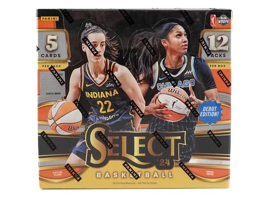 2021 Panini Select WNBA Basketball Hobby Box featuring black color blast players’ cards