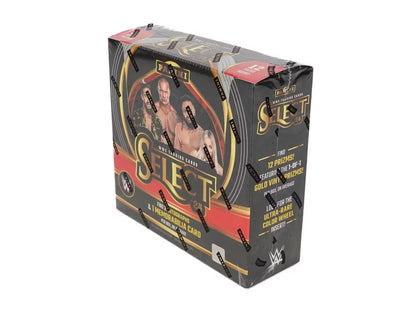 2024 Panini Select WWE Wrestling Hobby Box featuring color wheel design with two autographs