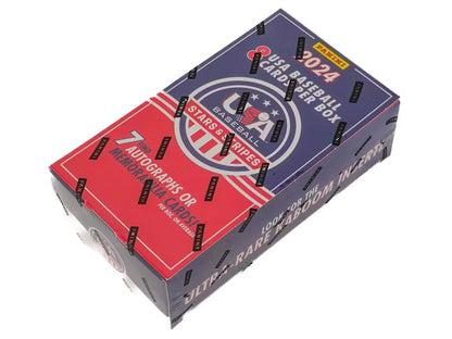 Trading card box featuring NBA logo in red and navy blue for Collegiate National Team