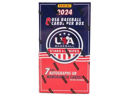 2024 Panini USA Baseball Stars & Stripes Hobby Box with national team autographs and memorabilia