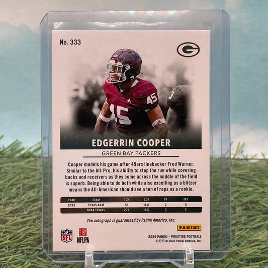 Prestige Edgerrin Cooper Green Bay Packers football card 2024 Xtra Points SP