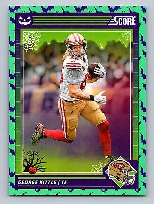 George Kittle football card from 2024 Score-A-Treat Green Bats collection