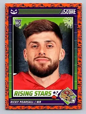 Ricky Pearsall football card from 2024 Score-A-Treat Rising Stars Pumpkins collection