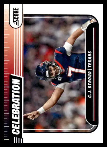 C.J. Stroud football card from 2024 Score Celebration with original gloss finish