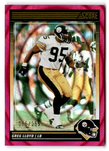 Greg Lloyd football card from 2024 Score Ellipse featuring original gloss design