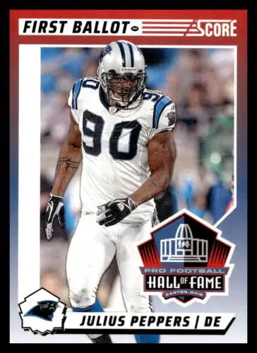 2024 Score First Ballot #1 Julius Peppers football card with original gloss by Simply Sandoval