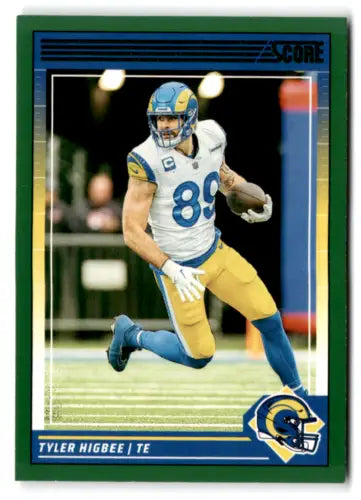 Tyler Higbee 2024 Score Green #158 NM-MT Rams original gloss football card