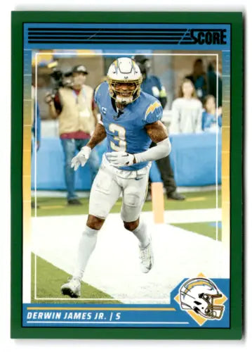 Derwin James Jr. football card from 2024 Score Green with original gloss finish