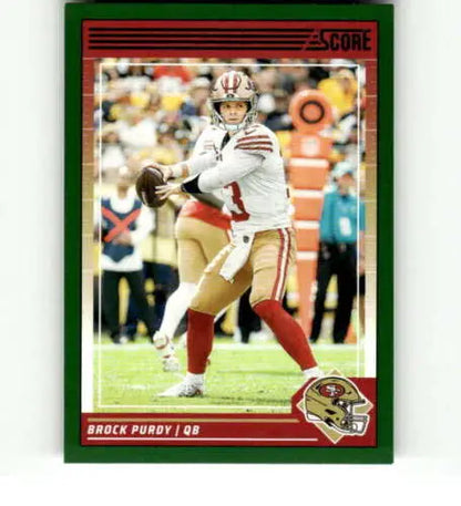 2024 Score Green #244 Brock Purdy NM-MT 49ers football card with original gloss