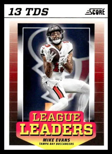 2024 Score League Leaders Mike Evans football card in original gloss condition