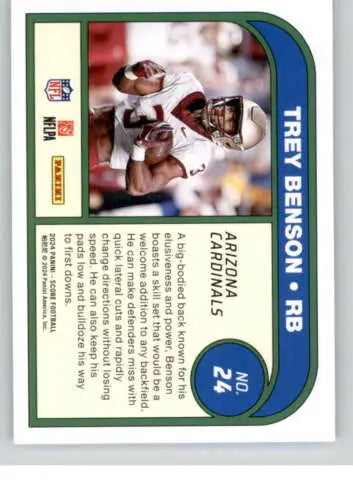 2024 Score Protential Trey Benson football card with original gloss and NM-MT condition