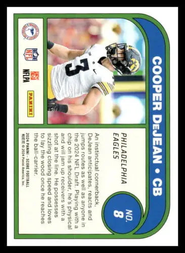 2024 Score Protential #8 Cooper DeJean NM-MT Eagles original gloss football card