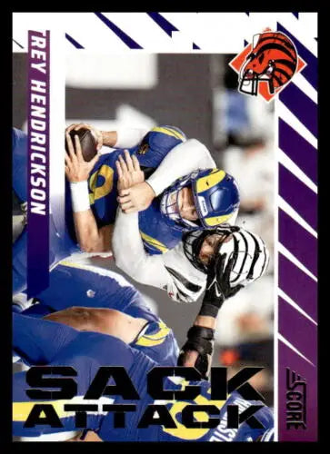 Trey Hendrickson football card from 2024 Score Sack Attack with original gloss finish