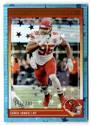 2024 Score Stars Chris Jones Football Card with Original Gloss NM-MT 185/399 Chiefs