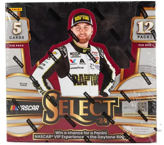 NASCAR Select 2021 trading card box showcasing select racing memorabilia card features