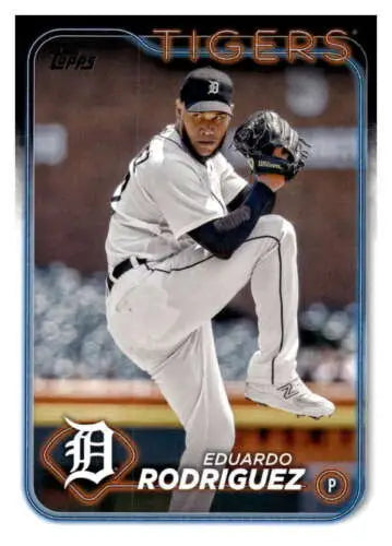 Eduardo Rodriguez baseball card 2024 Topps #131 original gloss Tigers Simply Sandoval