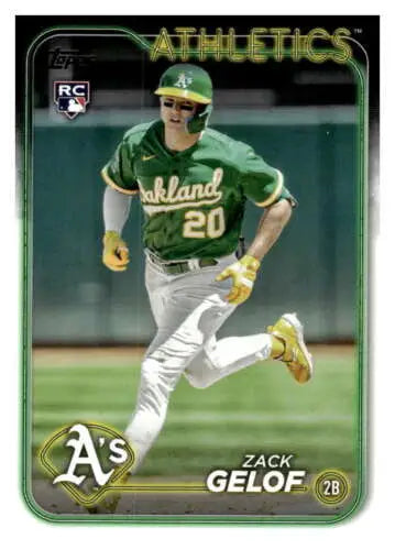 Zack Gelof 2024 Topps #166 Rookie Athletics baseball card with original gloss finish