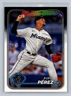 Eury Pérez baseball card from 2024 Topps Future Stars series, flat rate collectible