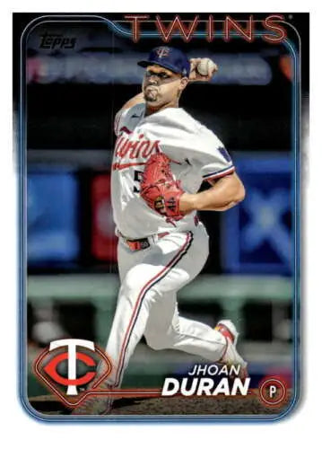 Baseball card of Jhoan Duran featuring original gloss - 2024 Topps #227 Twins