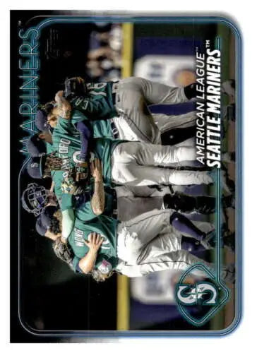 Seattle Mariners baseball card from 2024 Topps #241 with original gloss finish