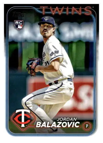 2024 Topps #263 Jordan Balazovic NM-MT RC Rookie Twins with original gloss finish