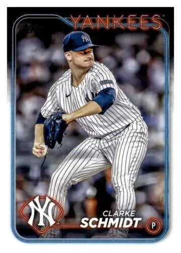 Clarke Schmidt baseball card 2024 Topps #264 original gloss display Yankees