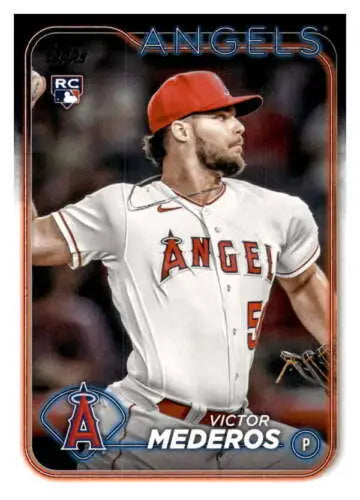 2024 Topps #270 Victor Mederos NM-MT RC Rookie Angels with original gloss finish