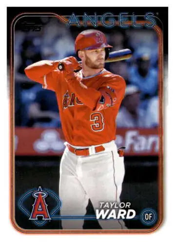 2024 Topps #332 Taylor Ward baseball card with original gloss, Angels collectible