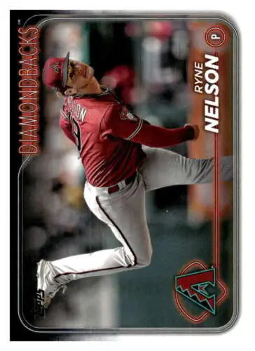 Ryne Nelson baseball card 2024 Topps #334 original gloss NM-MT Diamondbacks