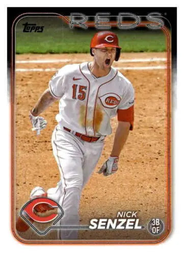 2024 Topps #338 Nick Senzel NM-MT Baseball Card with original gloss Reds ID:68419