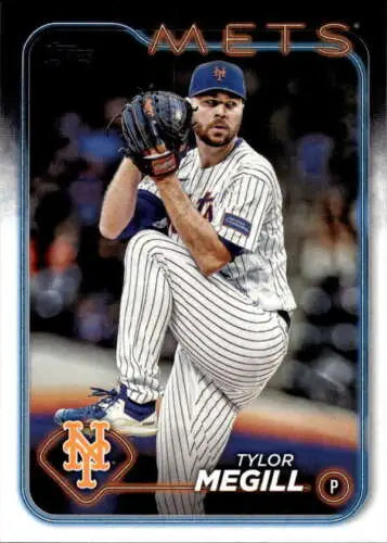 Tylor Megill baseball card from 2024 Topps #368 with original gloss NM-MT Mets